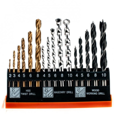 Комплект бурових долот Wellborn (16 шт.): надійність для металу, дерева та бетону